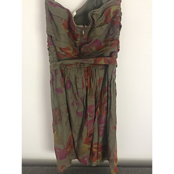 Flounce Strapless Belted Dress - Picture 2 of 4